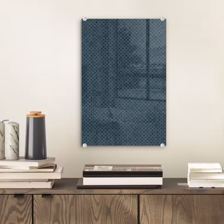 Glas schilderij - Patroon - Mozaïek - Groen — 2