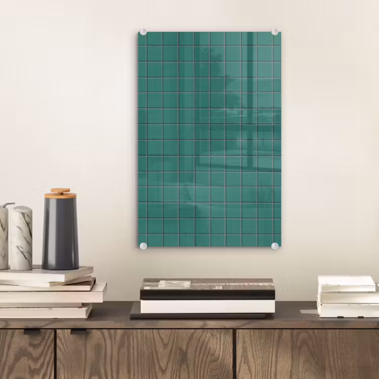 Glas schilderij - Patroon - Patroon - Smaragd — 2