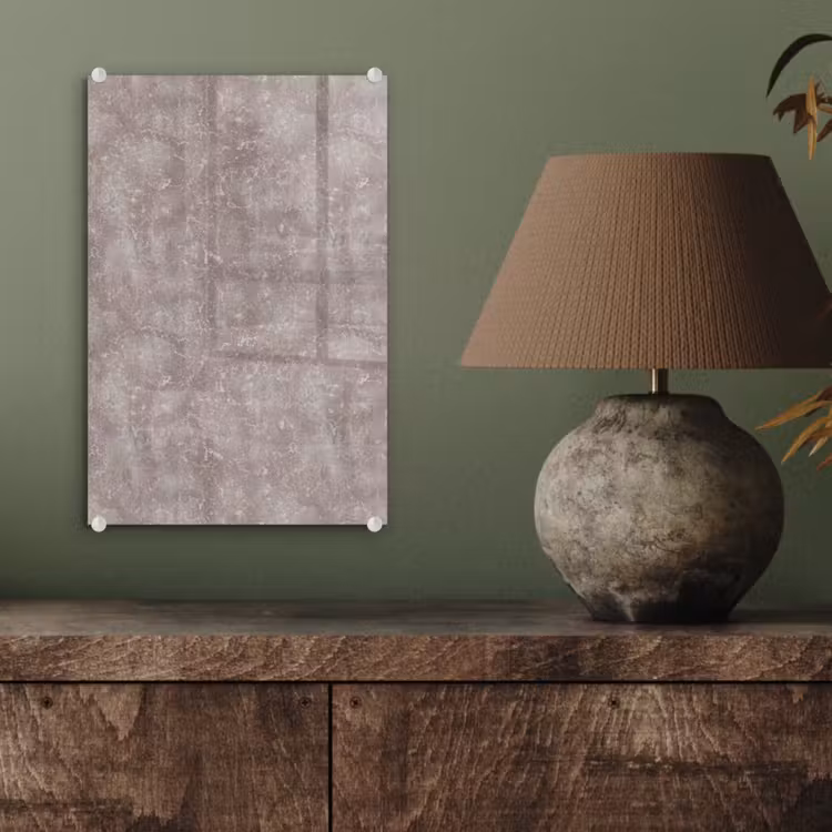 Glas schilderij - Marmer - Patroon - Mauve — 4