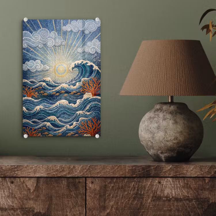 Glas schilderij - Onderwater - Koraal - Vis - Natuur - Kunst — 4