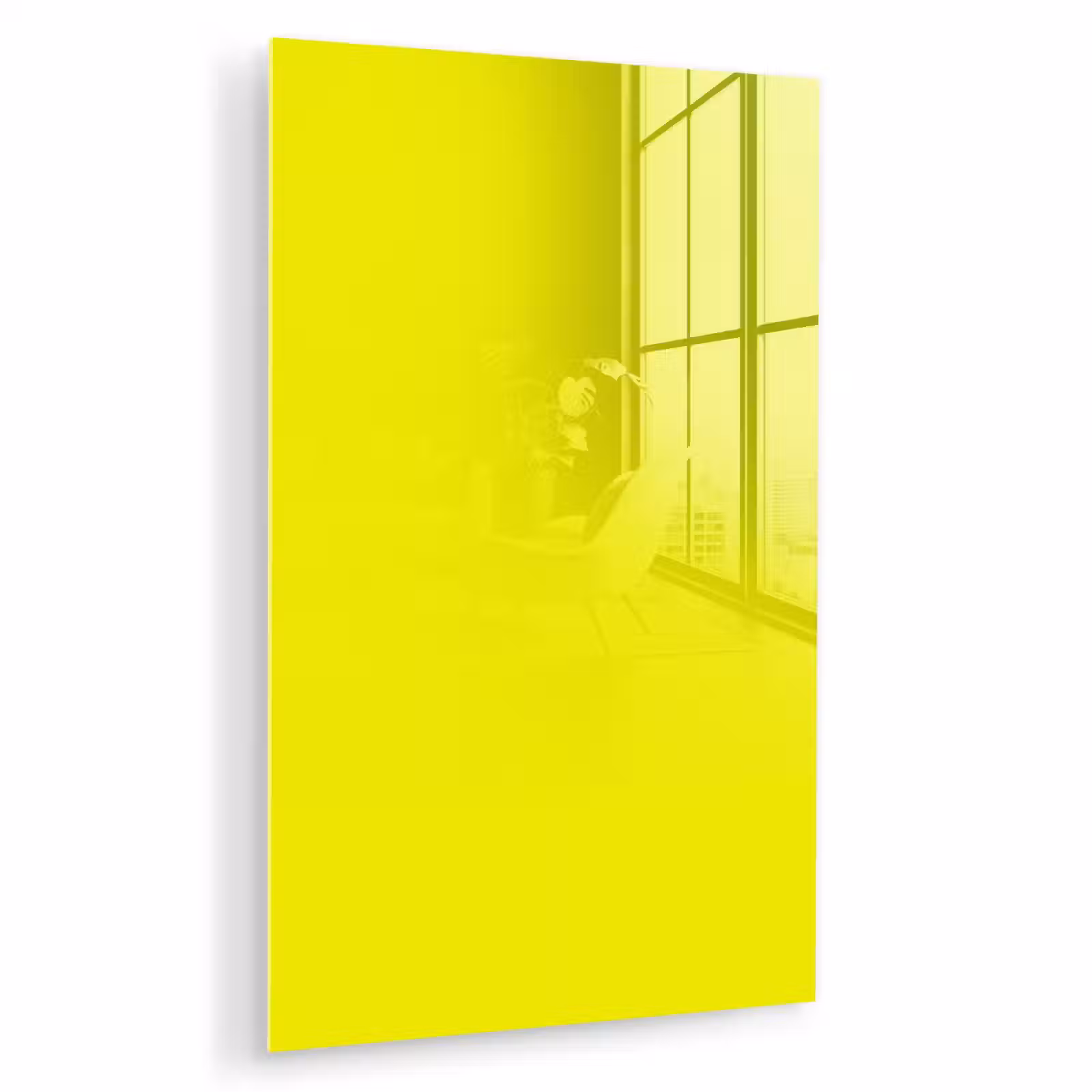 Glas schilderij - Bright - Canary - Geel — 1