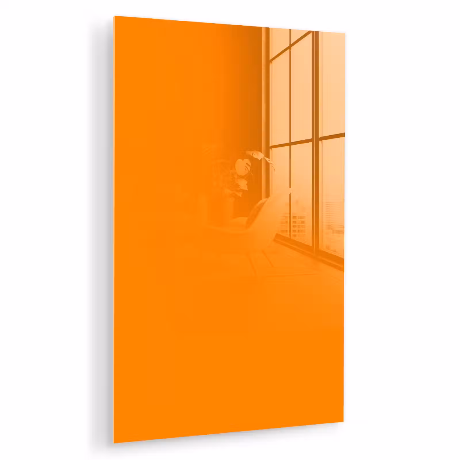 Glas schilderij - Marigold - Glow - Oranje — 1