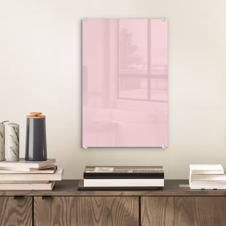 Glas schilderij - Blush - Pink - Roze — 2