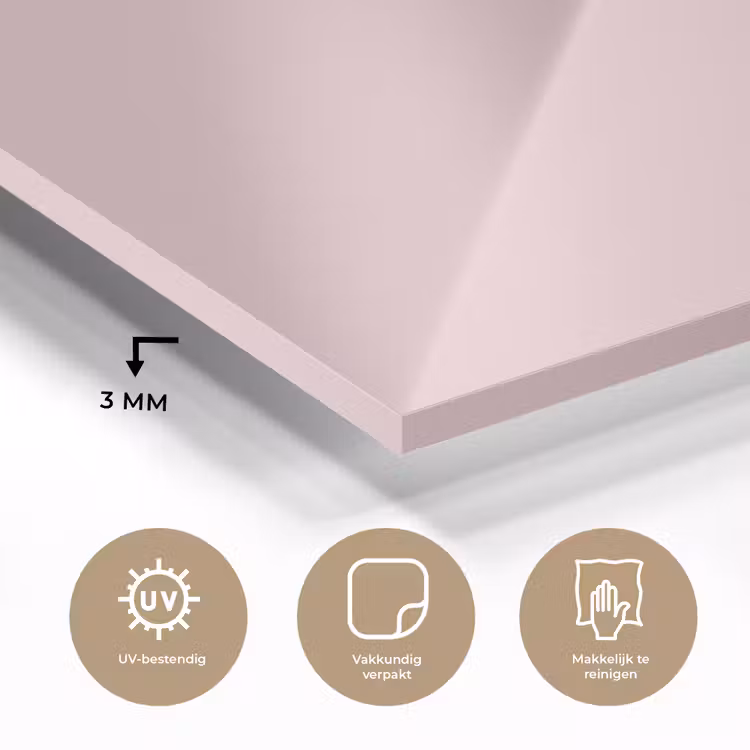 Glas schilderij - Blush - Pink - Roze — 3
