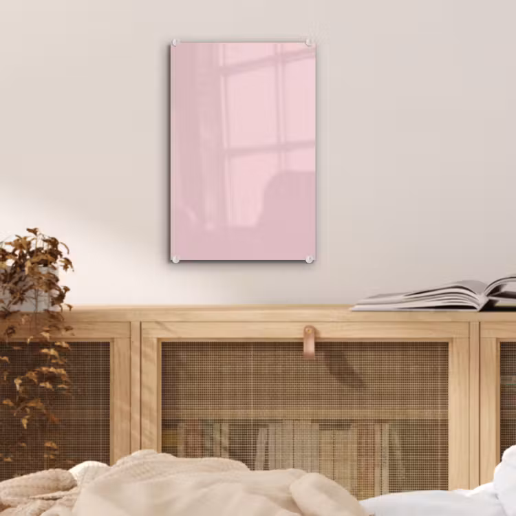 Glas schilderij - Blush - Pink - Roze — 5