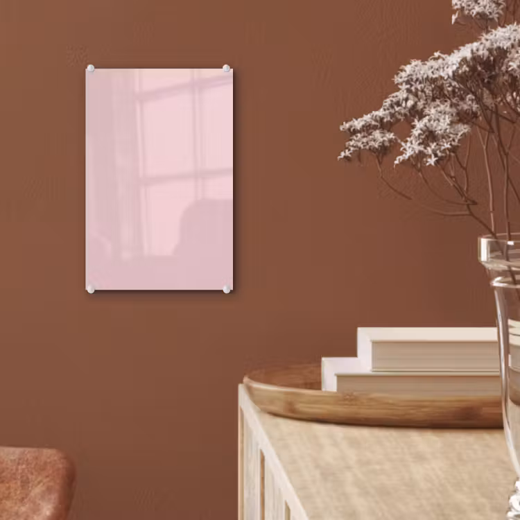 Glas schilderij - Blush - Pink - Roze — 6