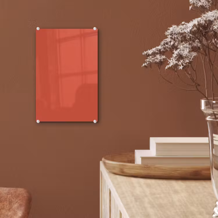 Glas schilderij - Brick - Red - Rood — 6
