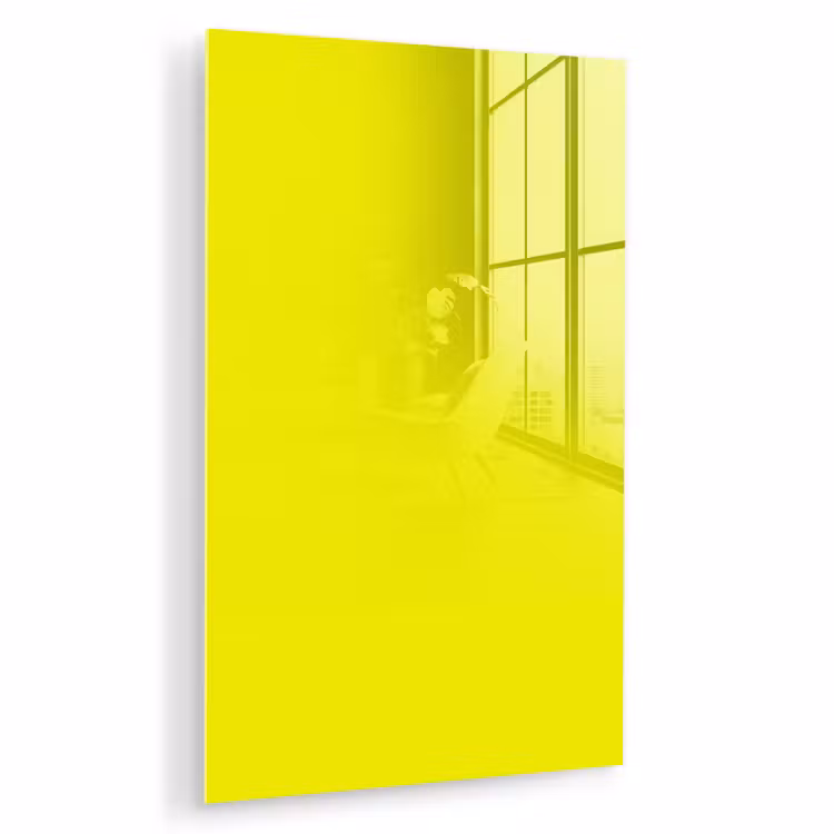 Glas schilderij - Bright - Canary - Geel — 1