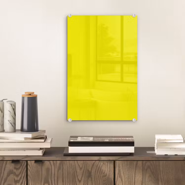 Glas schilderij - Bright - Canary - Geel — 2