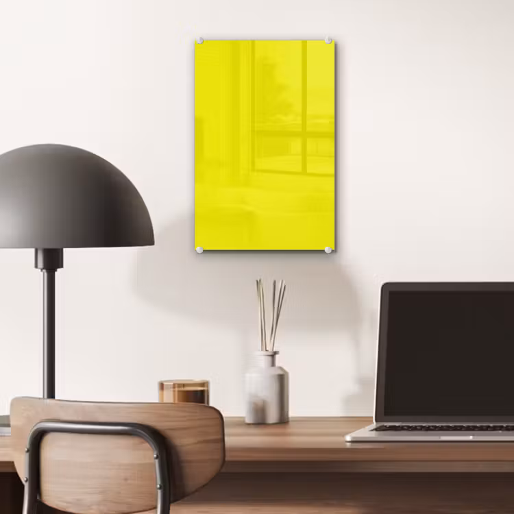 Glas schilderij - Bright - Canary - Geel — 7