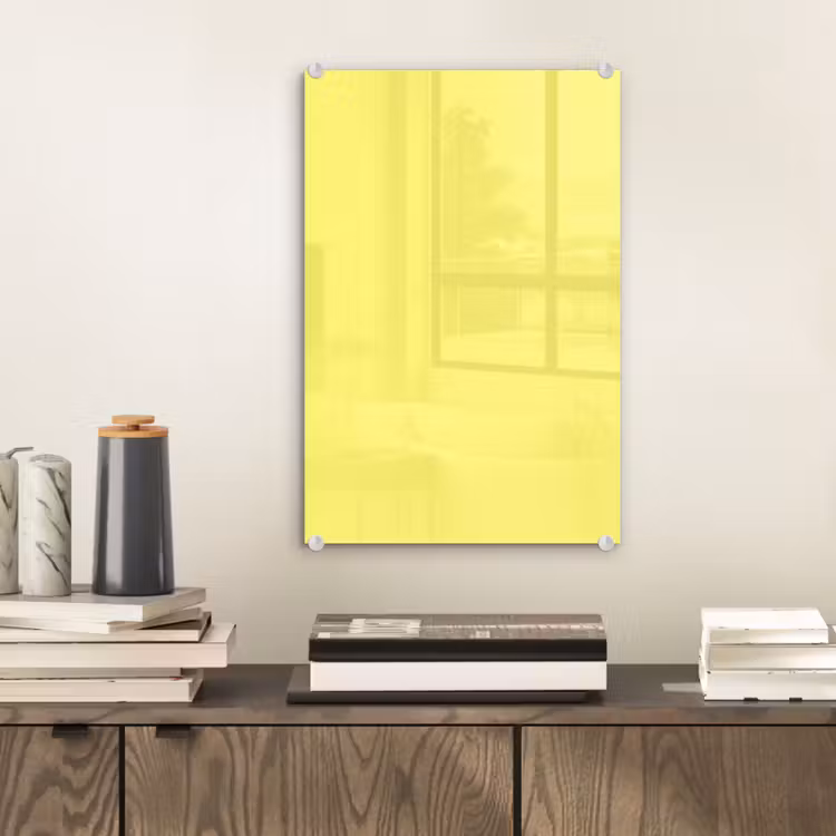 Glas schilderij - Buttery - Beige - Geel — 2