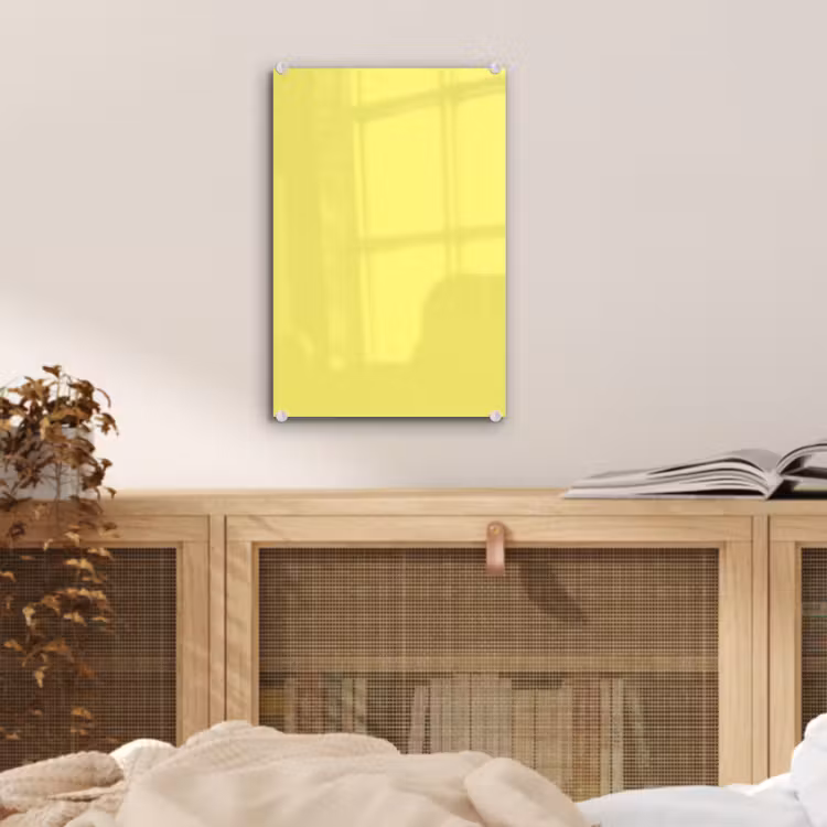Glas schilderij - Buttery - Beige - Geel — 5