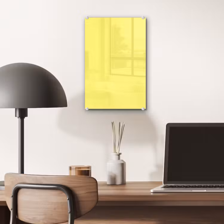 Glas schilderij - Buttery - Beige - Geel — 7