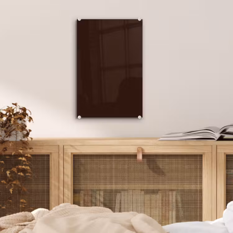 Glas schilderij - Dark - Chocolate - Bruin — 5