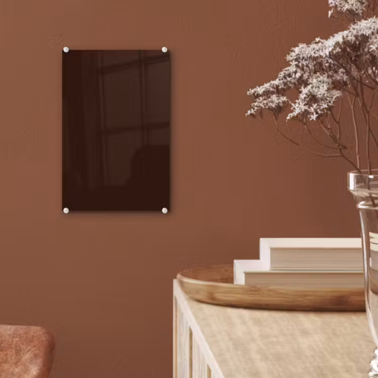 Glas schilderij - Dark - Chocolate - Bruin — 6