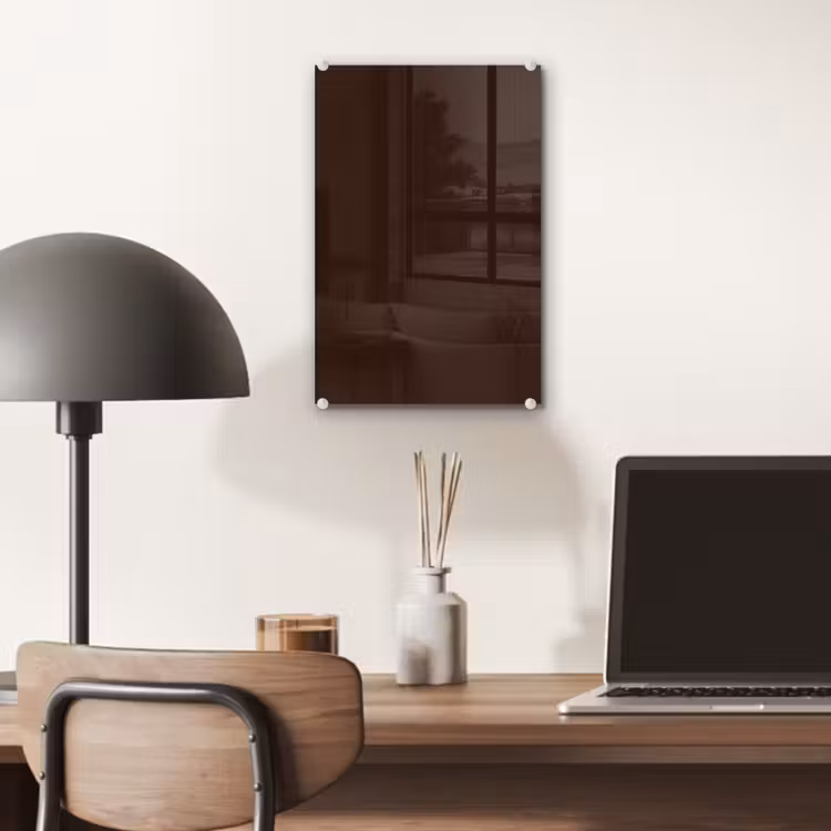 Glas schilderij - Dark - Chocolate - Bruin — 7