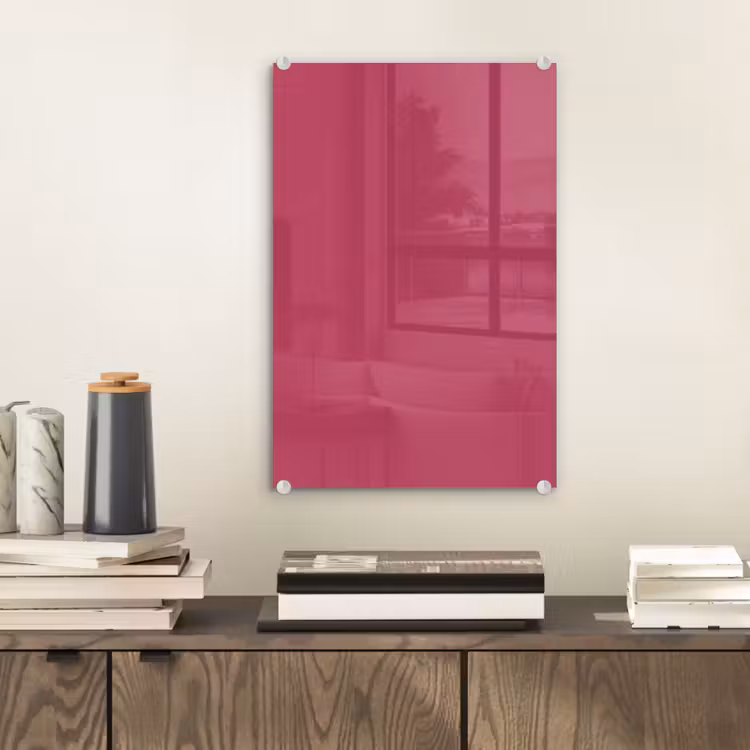 Glas schilderij - Deep - Berry - Rood — 2
