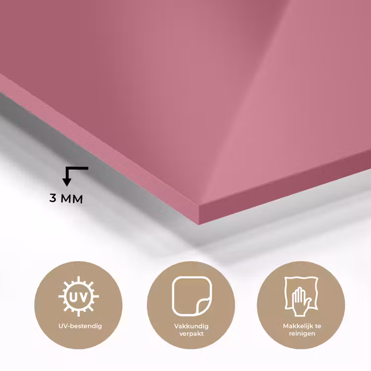 Glas schilderij - Deep - Berry - Rood — 3
