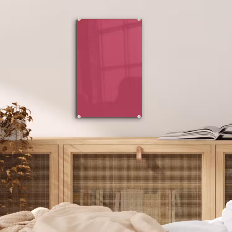 Glas schilderij - Deep - Berry - Rood — 5