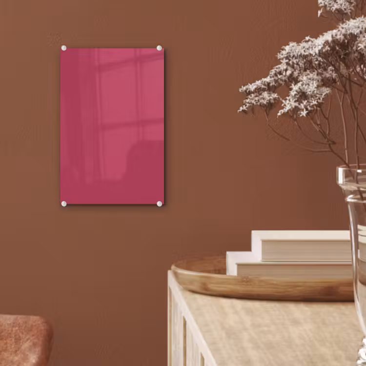 Glas schilderij - Deep - Berry - Rood — 6