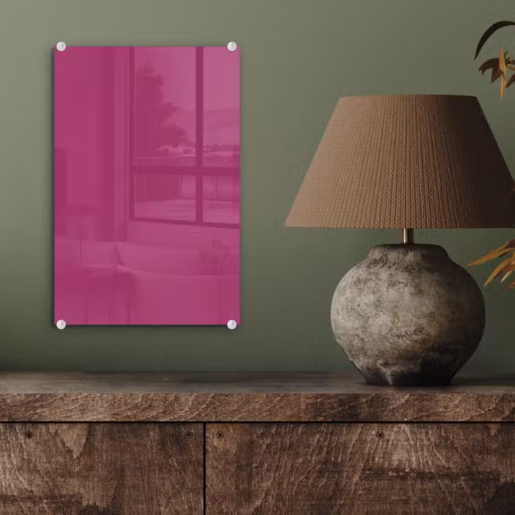 Glas schilderij - Deep - Magenta - Paars — 4