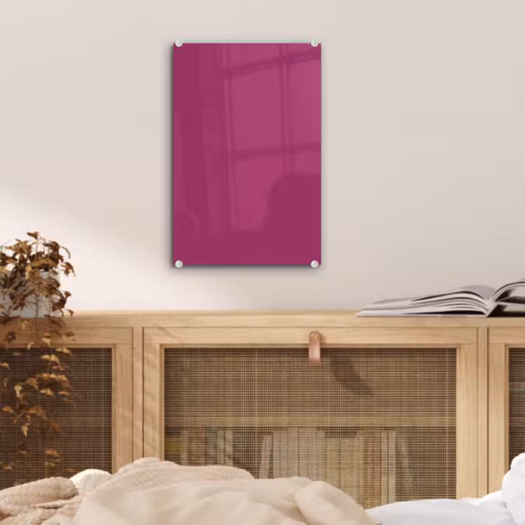 Glas schilderij - Deep - Magenta - Paars — 5