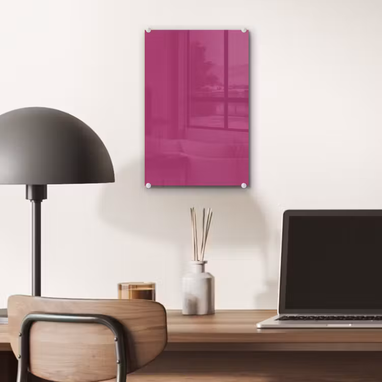 Glas schilderij - Deep - Magenta - Paars — 7
