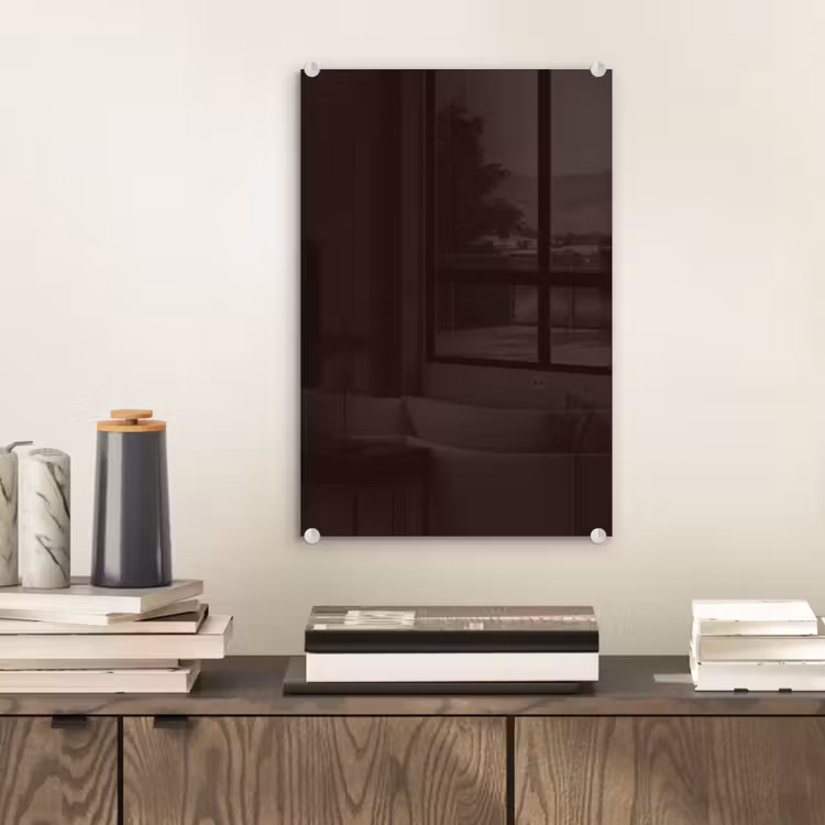 Glas schilderij - Deep - Obsidian - Bruin — 2
