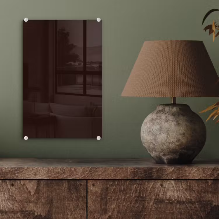 Glas schilderij - Deep - Obsidian - Bruin — 4