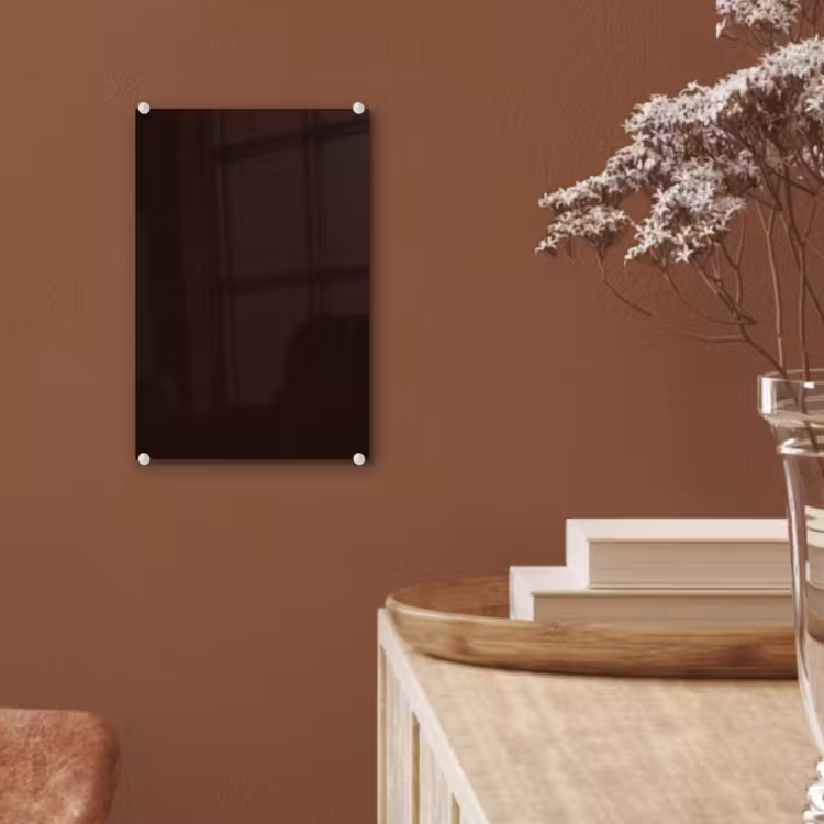 Glas schilderij - Deep - Obsidian - Bruin — 6