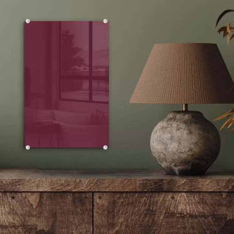 Glas schilderij - Deep - Plum - Paars — 4