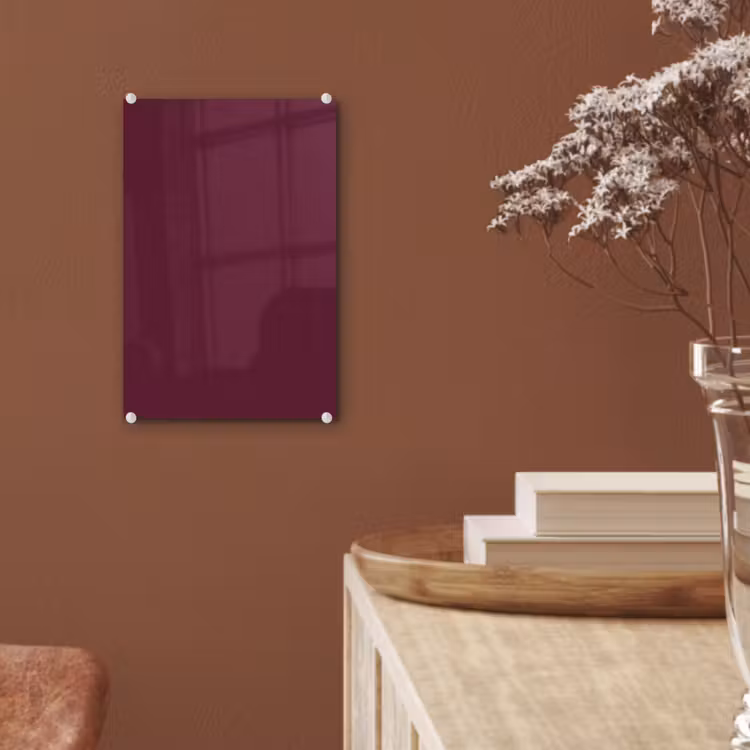 Glas schilderij - Deep - Plum - Paars — 6
