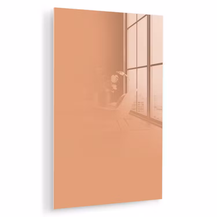 Glas schilderij - Desert - Coral - Koraal — 1