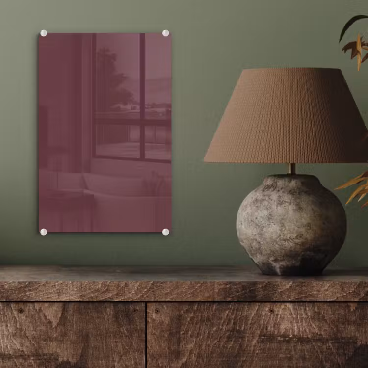 Glas schilderij - Dusty - Rose - Roze — 4