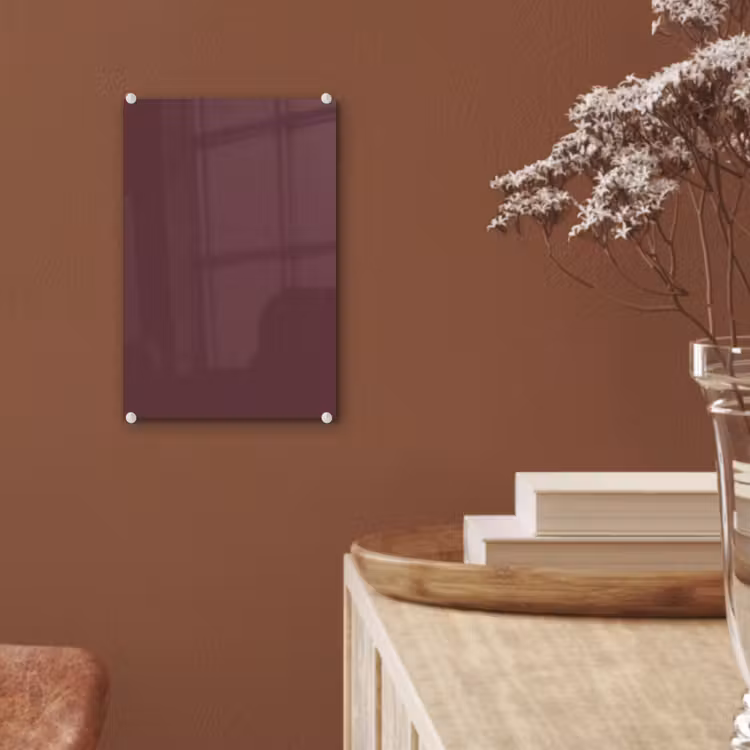 Glas schilderij - Dusty - Rose - Roze — 6