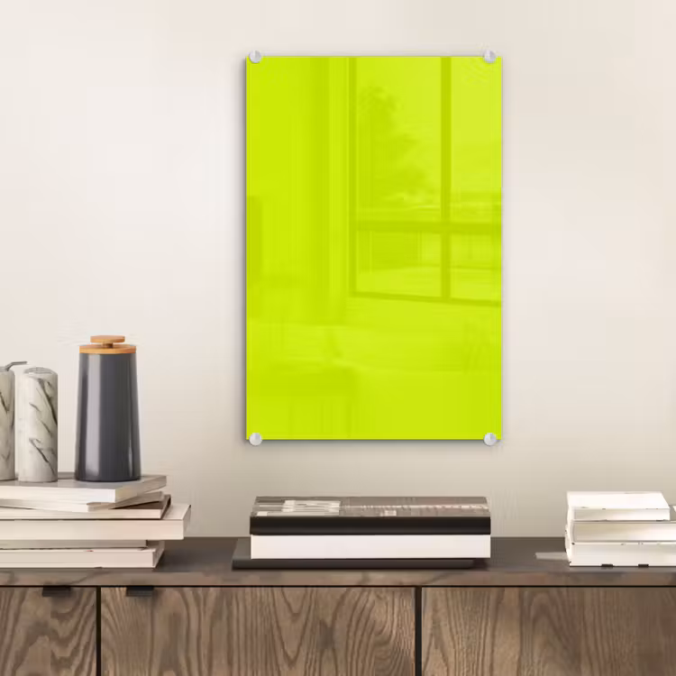 Glas schilderij - Electric - Lemon - Geel — 2