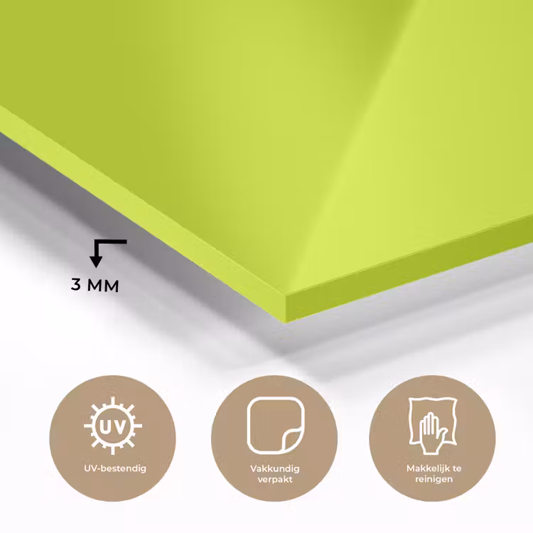 Glas schilderij - Electric - Lemon - Geel — 3