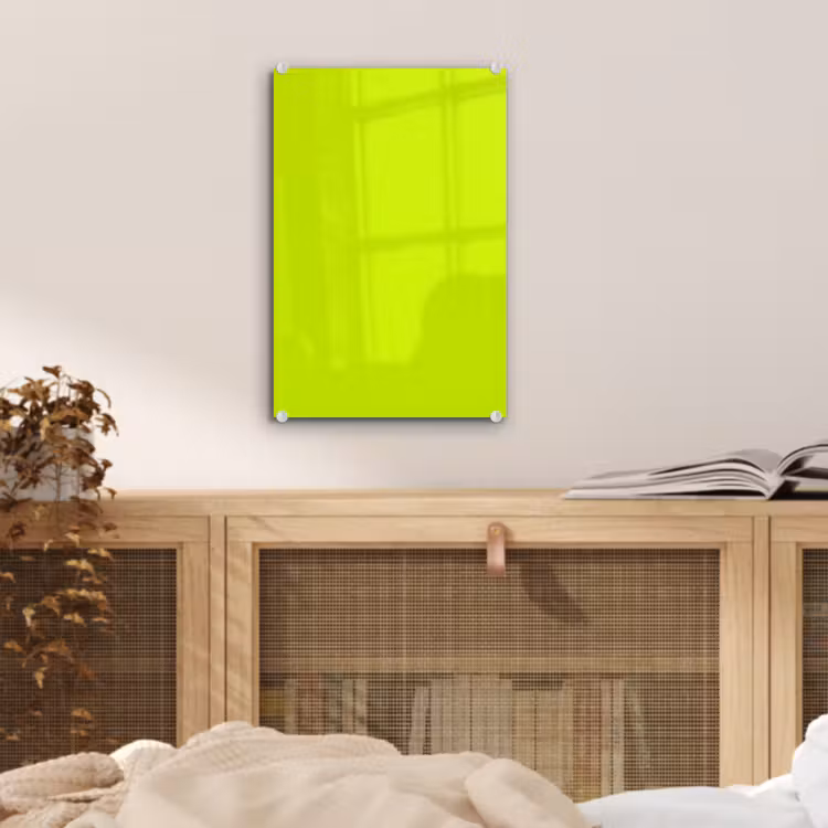 Glas schilderij - Electric - Lemon - Geel — 5