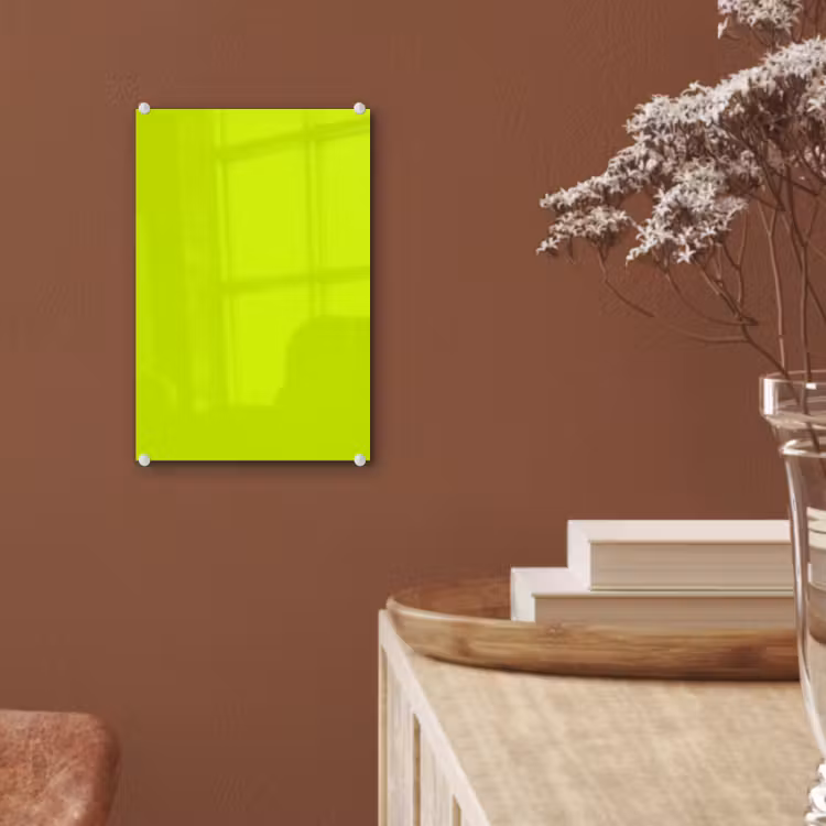 Glas schilderij - Electric - Lemon - Geel — 6
