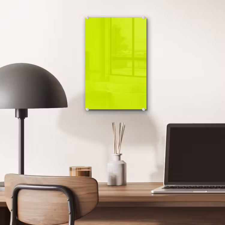 Glas schilderij - Electric - Lemon - Geel — 7