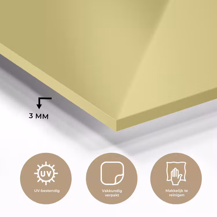Glas schilderij - Golden - Ochre - Geel — 3