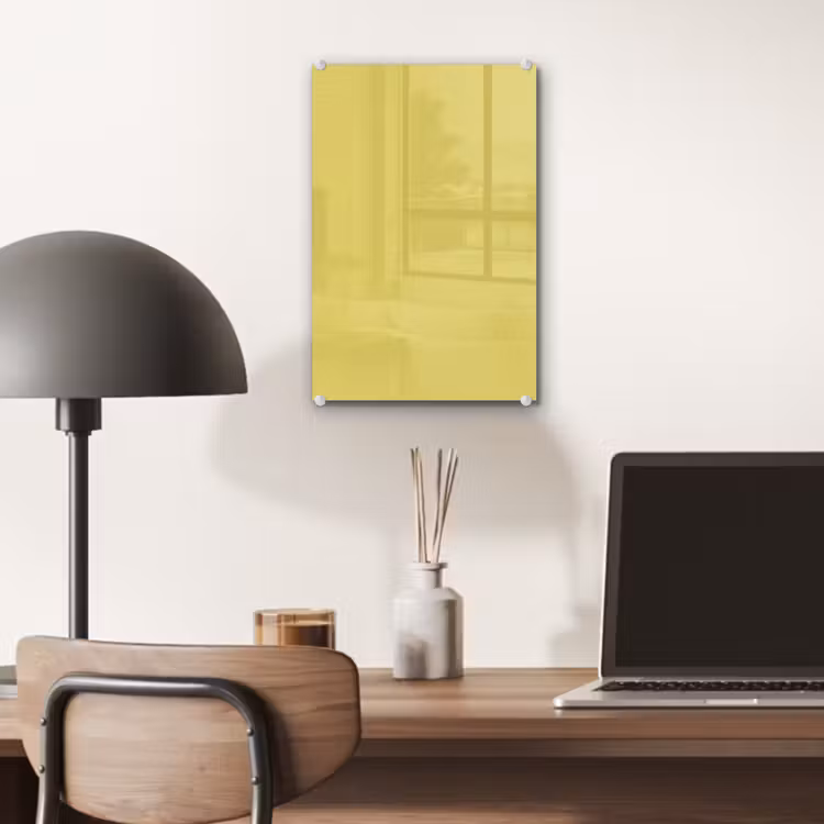 Glas schilderij - Golden - Ochre - Geel — 7