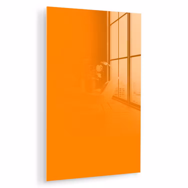 Glas schilderij - Marigold - Glow - Oranje — 1