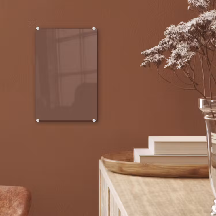 Glas schilderij - Muted - Chestnut - Bruin — 6