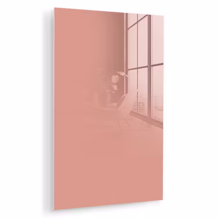 Glas schilderij - Muted - Salmon - Koraal — 1