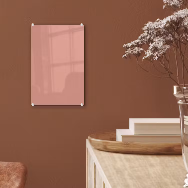 Glas schilderij - Muted - Salmon - Koraal — 6
