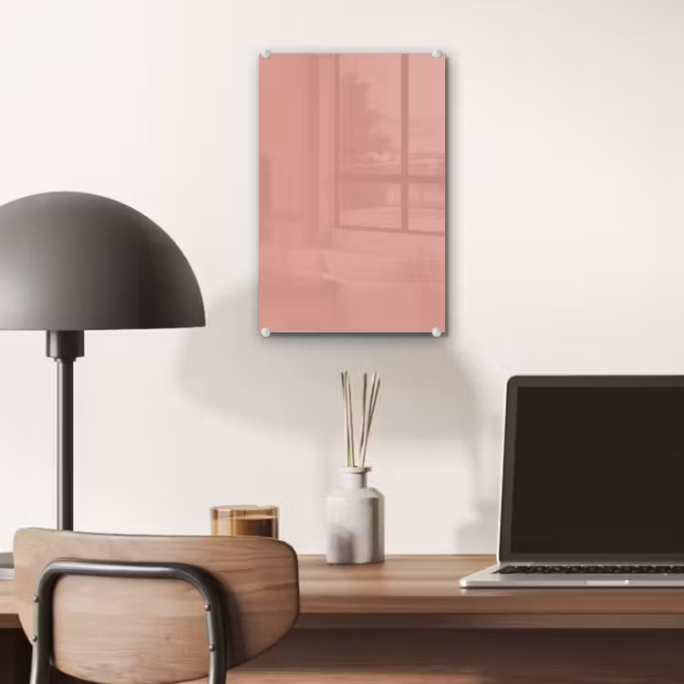 Glas schilderij - Muted - Salmon - Koraal — 7