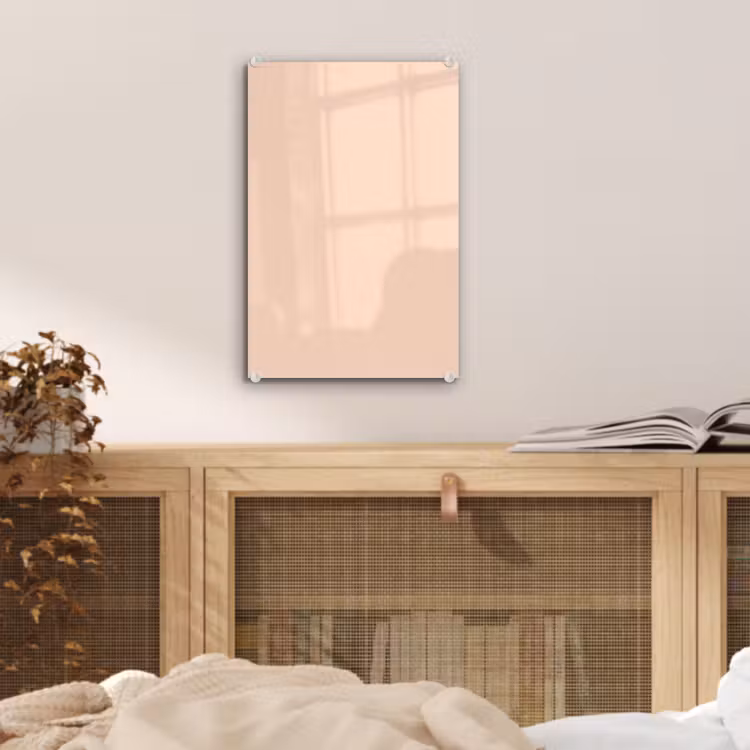 Glas schilderij - Pale - Peach - Nude — 5