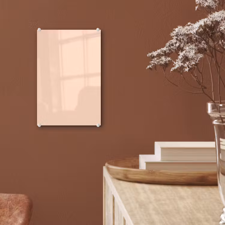 Glas schilderij - Pale - Peach - Nude — 6