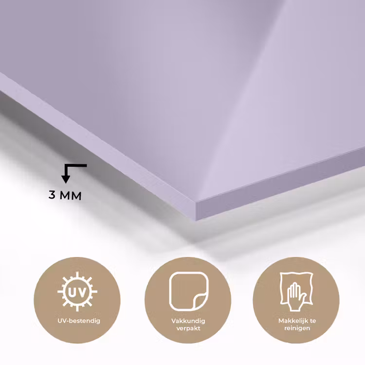 Glas schilderij - Pastel - Lilac - Paars — 3